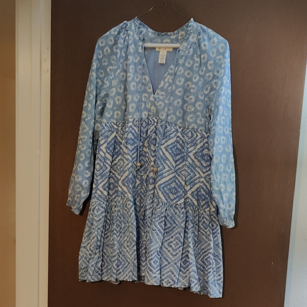 Jessica Simpson Light Blue Cotton Dress